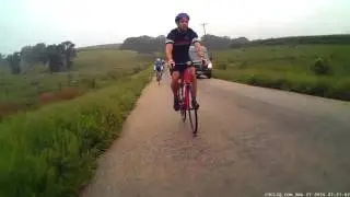That moment you get passed by the Trek Segafredo team