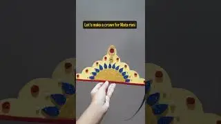 Mukut for Mata Rani #music #song #folk #art #3ddesign #diy #navratri #navratrispecial #mataji #craft