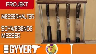 Freischwebende Messer. Ein Messerhalter der besonderen Art