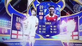 I got team of season saka omg
