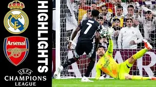 Saka Missed Penalty 🤯 Real Madrid vs Arsenal | Highlights & Goals | Champions League 2025