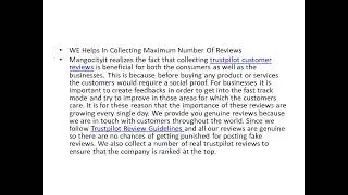 Buy Trustpilot Reviews
