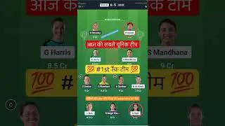 RCB W VS GG W T20 Dream11 Prediction | RCB W VS GG W Dream11 Team Of Today Match |  Women's T20