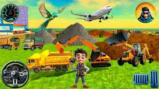 City Road Construction Simulator 3D 🚧 | Heavy Excavator & Truck (Android Gameplay)