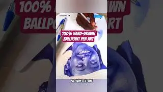 Gabra Woman Art &rarr; Ballpoint Pen Drawing #BiroArt #art