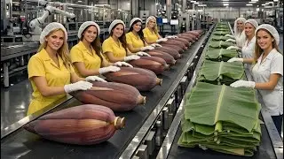 Inside a Rough,Largest High-Tech Banana Blossom Processing Factory  USA You&rsquo;ve Never Seen Before
