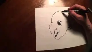 Demented Alf: Day 299 of 365 Days of Drawing