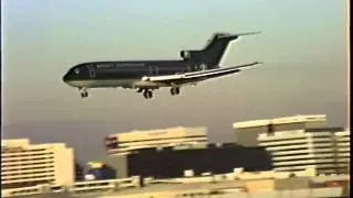 Braniff International Airlines Boeing 727-214 Landing at LAX