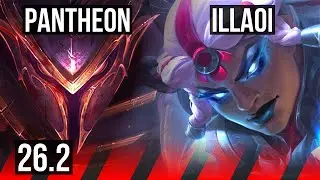PANTHEON vs ILLAOI (TOP) | Good KDA: 13/1/10, 45K damage | KR Diamond | 26.2