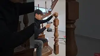 Complete Solid Wood Stair Tread & Handrail Installation