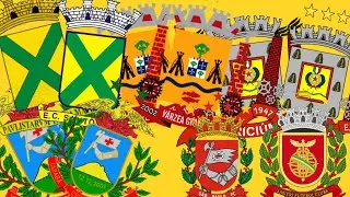 Recriei alguns escudos de clubes no modelo de brasão usado pelo SANTO ANDRÉ 