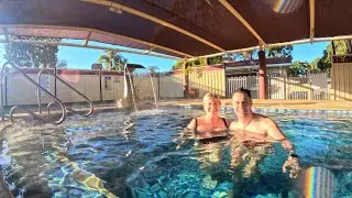 Flailing in the hot springs #Moree #thermalbaths #mineralbaths #🥺