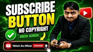 Green Screen Subscribe Button l Elgato green screen setup l Subscribe button animation #greenscreen