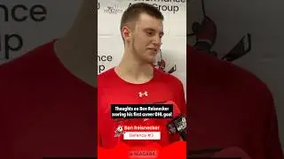 Ben Reisnecker after scoring his first career #ohl goal coming to the #icedogs as a Czechia import.