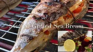 Stuffed Grilled Sea Bream with Beetroot Salad