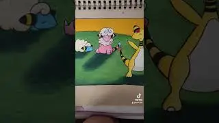 Prismacolor, Strathmore paper and Mareep evolutions 😌 #mareep #flaaffy #ampharos #art #pokemon
