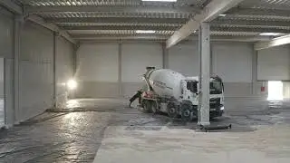 Dallage industriel pour un b&acirc;timent de stockage