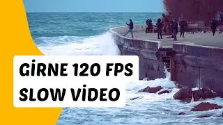 Kordonboyu, Girne’de Fırtınalı Birgün Slow Video 120 Fps