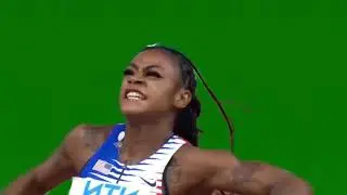 sha'carri richardson green screen