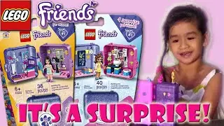 SURPRISE! Lego Friends Emma and Olivia's Play Cube Series 1 Unboxing Video