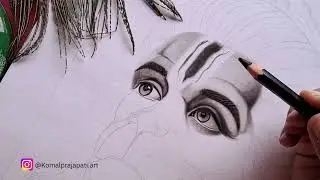 Lord Hanuman ji Charcoal Drawing | Part 1 | Realistic Hanuman Ji Sketch on A3 Sheet