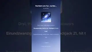 Numbers 1 to 40 in German Song. Fast Rock