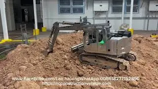 1/14 914 RC hydraulic excavator&rsquo;s digging force test, it is a good helper for outdoor work.#RC