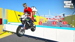 SHINCHAN AND FRANKLIN TRIED THE IMPOSSIBLE RAMP CHALLENGE WITH LABUBU DOLL IN GTA 5!