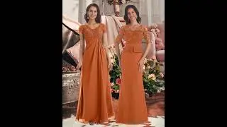 Chicsew burnt orange mother of the bride dresses