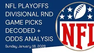 🔥🔥 NFL PLAYOFFS DIVISIONAL ROUND GAME PICKS DECODED + SPLITS + ODDS ANALYSIS 1/18/2026