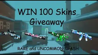 Krunker.io 100 Skins giveaway (Rares and uncommons)