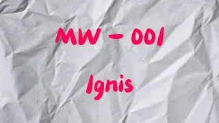 MW 001 - 1gnis
