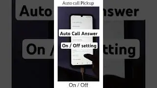 Auto Call Pickup off kaise kare , How to Close autocall answer in mobile phone #autocallpickup