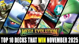 10 лучших колод Pok&eacute;mon TCG, доминирующих в формате Mega Evolution (ноябрь 2025 г.)