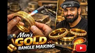 Gold Bangle Making From Start to Finish | Jewelry Factory