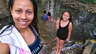 UMA TARDE DE BANHO NO RIACHO COM FAMÍLIA| TIVEMOS QUE LIMPAR TUDOO!