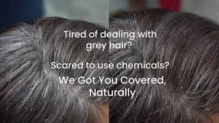 Are you tired of dealing with grey hair but scared to use chemicals😟? Switch to Natural🌿 Hair Color!