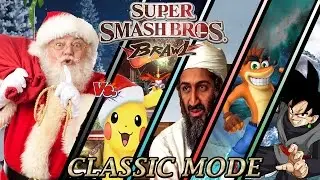 Santa Claus Takes on My Version of Super Smash Bros. Brawl Classic Mode