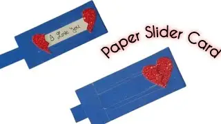DIY Heart Slider Card| Valentines Day Paper Card| | Secret Message Card Tutorial @kaka&mommycrafts