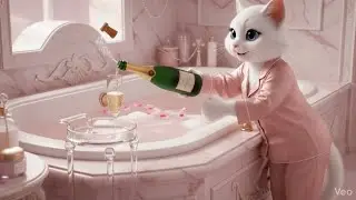 Luxury Home Spa Day ASMR 🌸🛁  Dreamy Cat Relaxation