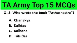 TA Army Top 15 MCQs | GK GS And Science | By Rohani Sir | Target TA Army Exam 2025_26 | Top MCQs 