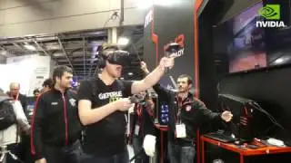 NVIDIA &agrave; la PGW 2016 : Alexclick chez MSI pour le casque VR
