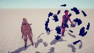 DARK PEASANT & RYDER GOLDEN NINJA vs MODDED UNITS Totally Accurate Battle Simulator TABS