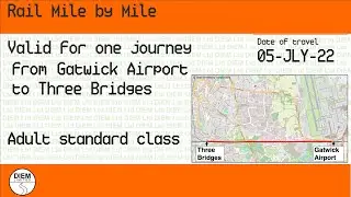 Gatwick Airport to Three Bridges - Rail Mile by Line