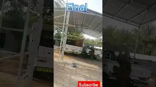 parking shed with KRB sheets on roof #parking #viral #shirts #short