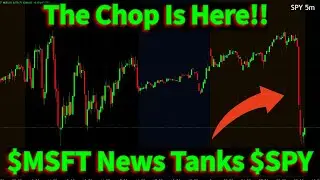 $SPY Testing Yesterday's Lows!! $MSFT News?