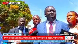 BREAKING NEWS! MANY ARRESTED IN MAGERE WHILE VISITITING H.E BOBI WINE'S HOME