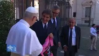 Vatican and being received by His Holiness Pope Leo XIV today