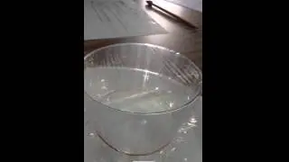 Sound wave experiment close up - Slo Mo
