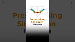 Cold Forming Press Simulation in Abaqus#abaqustutorial #abaqus